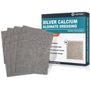 Ag Silver Calciu Alginate Pad-uri de dressing, 4'x4' patch-uri, 10 Pack individuale, Dressings de argint moale pentru îngrijirea rănilor, Dressing blând extrem de absorbante, Pad-uri de tifon non Stick pentru răni
