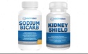 Shield renal Omega-3 Ulei de pește & sodiu Bicarb 2 Pack Bundle Support Funcție renală normală și niveluri de acid