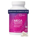 Microbiome Labs MegaSporeBiotic Probiotics for Women & Men - Spore-Based Probiotic for Gut Health & Digestive Support - Shelf-Stable, Travel-Friendly, Mens & Womens Probiotics (60 Capsules)