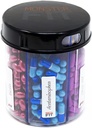 Monstru Jr supliment Pilula Dispenser - deține vitamine de medicație medie mici și dispensa ușor de la un container include etichete de compartimentare (un pachet)