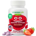 Copii Elderberry cu zinc și vitamina C - supliment de sprijin imunitar tablete masticabile - Tasty naturale Berry mixt aroma - Vegan, Vegetarian, Gluten gratuit, non-GMO, pentru copii, 120 Chestables