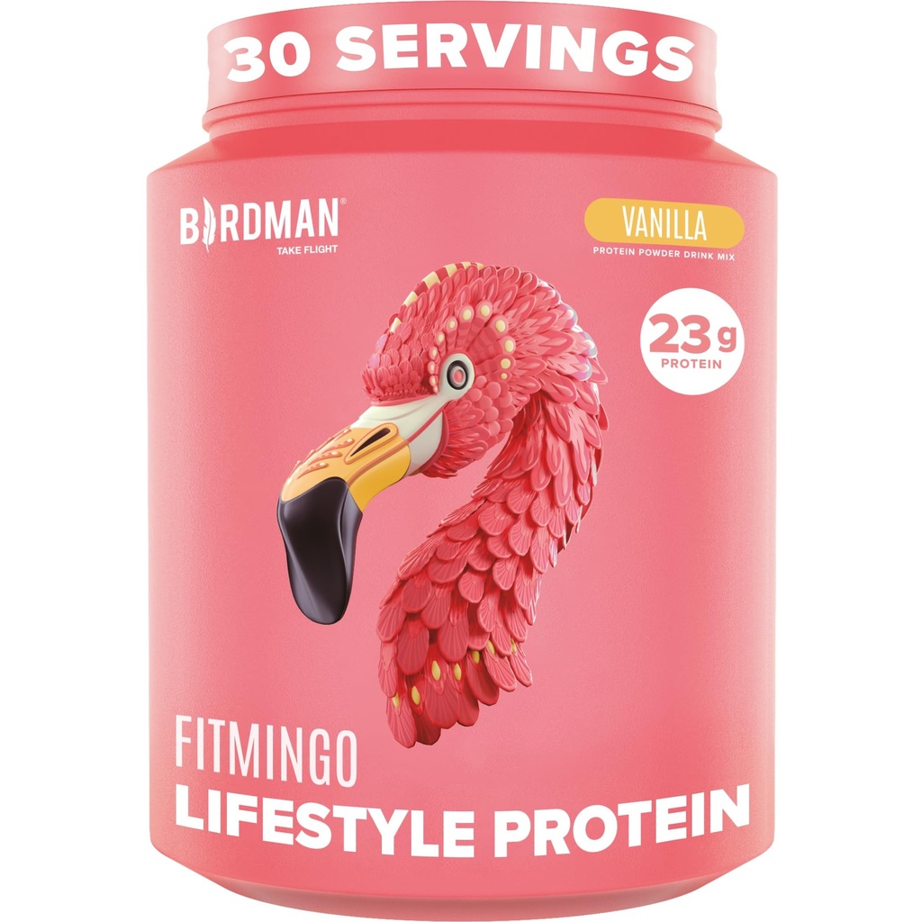BIRDMAN Fitmingo Vegan Pulbere de proteine cu Inositol, Colagen Boostere, Acid hialuronic și vitamine 