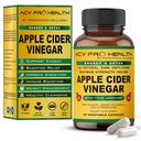 ACV Pro Apple Otegar Capsule Certified Organic with Mother ACV Pastile de detoxifiere Acid Reflux Reflux Ajutor Suplimentul Root Ginger Cayenne Pepper pulbere