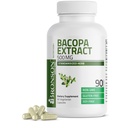 Bronson Bacopa Monnieri Extract 500 mg - Promoveaza Claritatea Mintala si Functia Creierului - Non OMG, 90 Capsule vegetariene