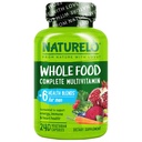 NaturaLO Mens Multivitamine - O multivitamine zilnica pentru barbati cu vitamine, minerale si alimente organice, energie si sanatate, non-GMO, 240 capsule vegetariene