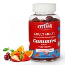 Vitamine halal pentru adulți - Multivitamine halal pentru femei și bărbați - Vitamina A, C, D, E, B6, B12 - Vegetarian, Gumiile Halal - 90 Conte