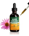 Herb Pharm Certified Organic Super Echinacea Extract lichid picături pentru suport activ sistem imunitar, 2 Oz