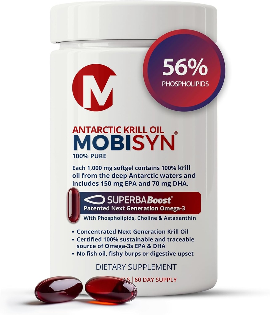 100% Organic Antarctica ulei Krill 1000mg, 60-zile, Omega 3, cea mai mare concentraţie 56% Fosfolipide, EPA Choline, Astaxantină, Wild Caught, Susţine inima, creier, fără ulei de peşte