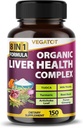 VEGATOT Liver Health Complex Formula **USA Made and Tested** High Potence with TUDCA, Milk Thistle, Beet Root, Artichoke Leaf, Panax Ginseng, Astragalus, Tumeric - Clean & Detoxifiere Formula