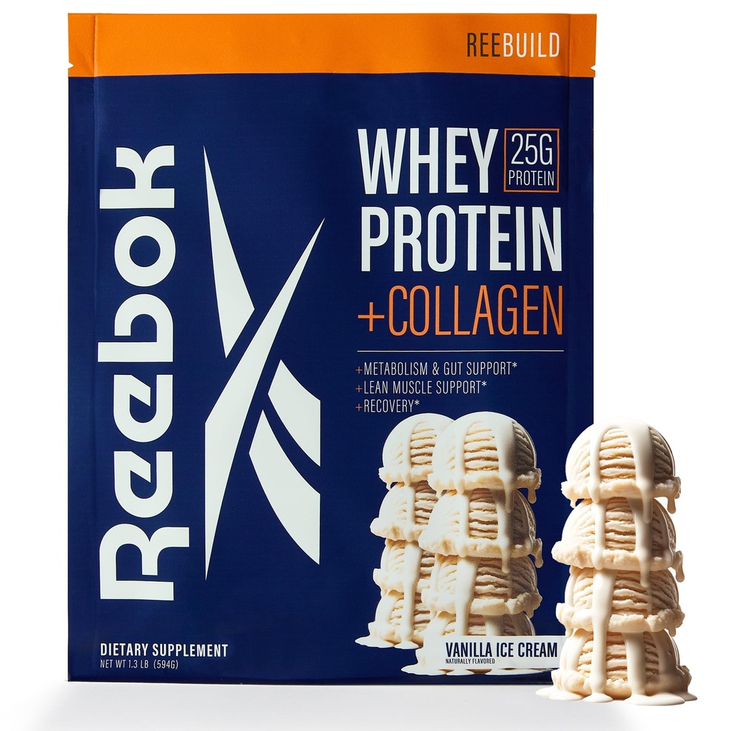 Reebok Whey Pudră de proteine + Colagen Peptides 