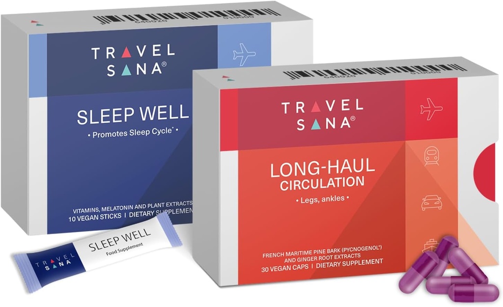 Circulație lungă (30 Capace Vegane) + Sleep Well (10 Sticks)