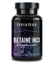 Leviathan Betaine HCl cu Pepsin & Ginger - Digestive Enzime Supliment pentru Digestion Help & Support, Stomac Acid & Nutrient Absorbtion