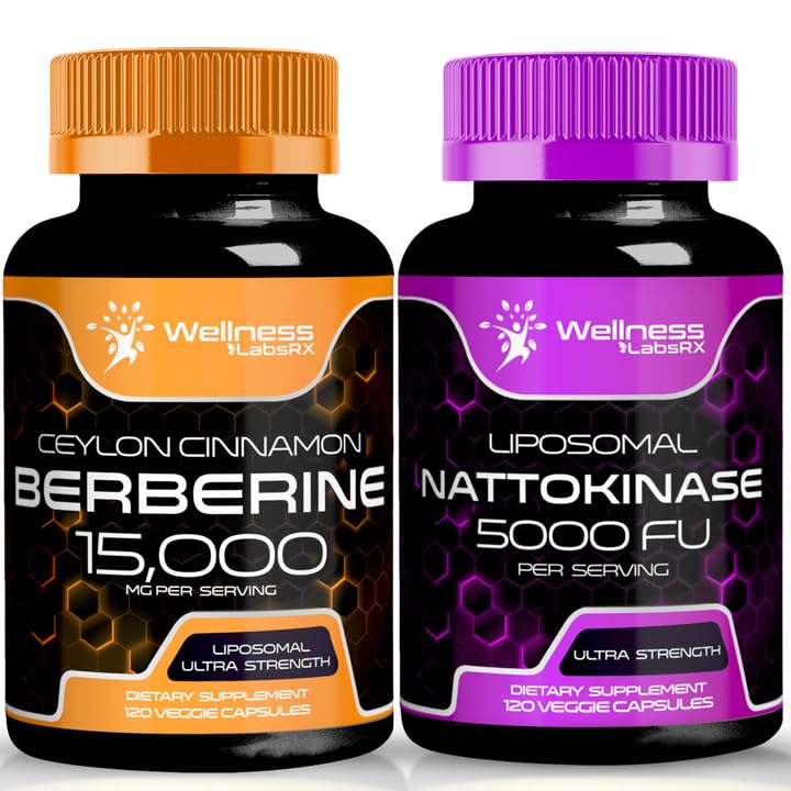 Capsule suplimentare cu nattokinază - 5000 FU - Enzime din extract de Natto pur japonez, inimă şi suport imunitar