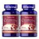 Puritan lui Pride natural sursate Cranberry One pe zi fruct concentrat 500mg, 50:1 Supliment alimentar pentru suport tract urinar, 4 luni de aprovizionare, 120 capsule de eliberare rapidă, 2 ambalaj