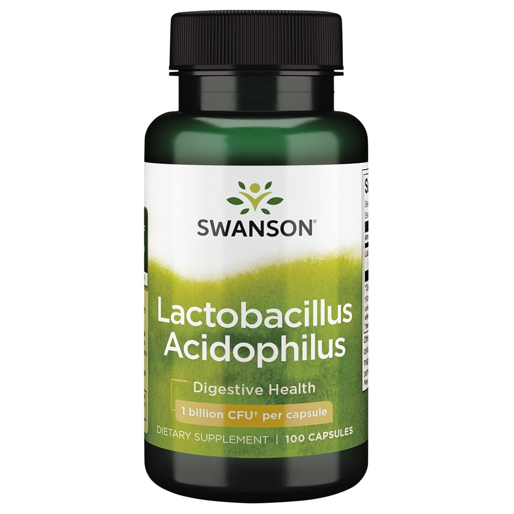 Swanson Lactobacillus Acidophilus 2 Miliarde capsule Cfu 100