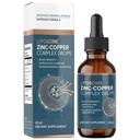 Liposomal Zinc Copper Liquid Drops, 50mg Zinc Picolinate with Selenium, Vitamin C and D3, Daily Mineral Balance and Wellness Support, Fast Absorption Formula