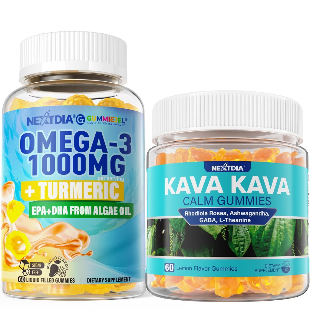 Omega3 + Turmeric, Gume calme Kava