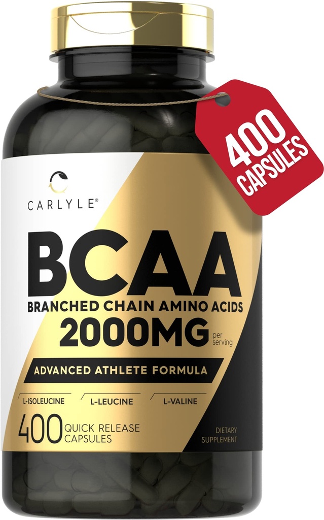 Capsulele Carlyle BCAA, 2000mg 