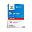 Terry Vectomega natural - Supliment cu EPA & DHA - Comprimate Omega-3 pentru Brain & Heart Health Support - Supliment nutritional cu acizi grasi esentiali & Peptide - 60 comprimate
