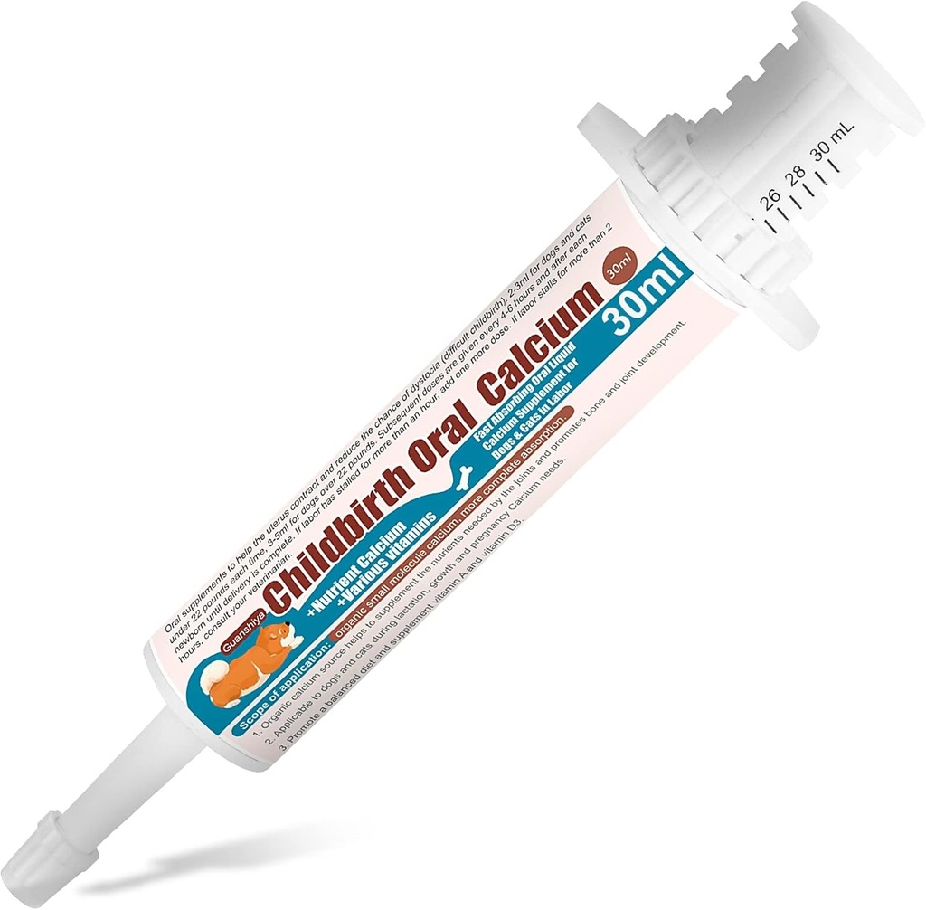 Calciu oral pentru câini Absorbţie rapidă supliment de calciu lichid - Whelping, Nursing, şi deficit de calciu susţinere eficiente de muncă-30 cc