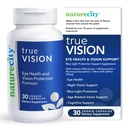 NatureCity True-Vision Eye Health Supplement - Plant-Based Lutein și Zeaxanthin cu mare potențial Saffron 20mg - protecție albastru lumină, suport Central și viziune de noapte (30 Capsule vegetale)