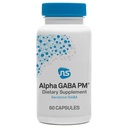 NeuroScience GABA PM Calm de somn Ajutor pentru adulţi - 400 mg L Theanină Supliment cu 5 HTP pentru suport cerebral & Magneziu pentru somn - Soothe a Overactive Minte & Racing Gânduri (60 capsule)