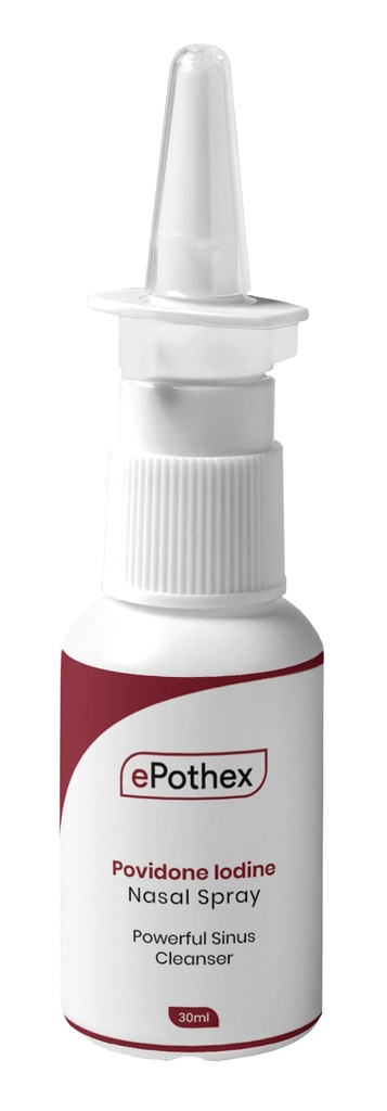 1% Povidonă Iodine Nasal Spray - puternic Nasal Curățator și protecție sinusală - Reducerea expunerii la contaminanți aerieni - Călătorie prietenoasă - 30ml