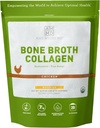 Amy Myers MD BONE Broth Colagen pulbere - Organic Oase Broth - Sprijină sănătos piele și unghii - pentru Gut Health & Joint Support - 20 Serviri, Aroma de pui