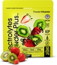 Electroliti Powder Plus (50 Servings), 0 Calorie Keto, 0 Sugar, No Maltodextrin, 1000mg Potasiu,120mg Calciu,120mg Magneziu, Hydration Powder (50 Servings, Strawberry Kiwi)