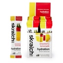 Skratch Labs Hidration Packets Hydration Drink Mix, Strawberry Lemonade (20ct) - Electrolyte Powder Dezvoltat pentru sportivi si performanta sportiva, Gluten Free, Vegan, Kosher