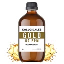 Soluție de aur coloidal, 50 PPM, 500ml, puritate ridicată 99.99%