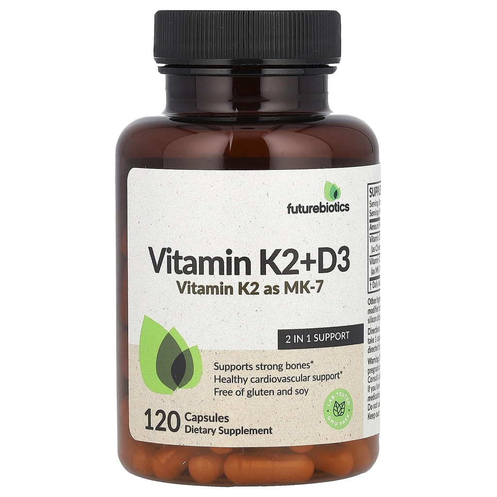Viitoare antibiotice Vitamina K2 + D3, 120 capsule