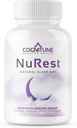 CogniTune Natural Sleep Aid for Adulți - Herbal Sleep Aid Supplement - Formula non-Drowsy cu Melatonin, Valerian Root, Lemon Balm, Mușețel, GABA & More