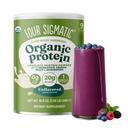 Patru Sigmatic Organic-Pudră de proteine pe bază de plante fără aromă Proteina cu Lion
