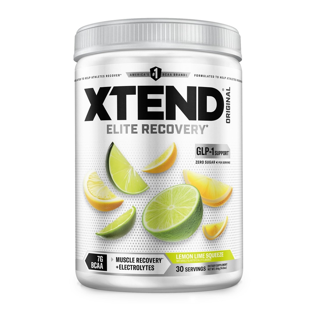 Xtend XTEND Original BCAA Powder 7g BCAA și 2,5g L-glutamină, Sugar Free Post Antrenament de recuperare musculare băutură cu aminoacizi pentru bărbați și femei, 30 Serviri