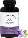 Zenkgo Ashwagandha, 5-HTP, Lavender, Mucuna, L-triptofan - Supplement de susţinere a stării de spirit, Plant-Based, Herbal Mood Plus ajută cu calm Minte & Stress Relief, Emoţie Blalance, Pozitivitate (60Ct/30Day)