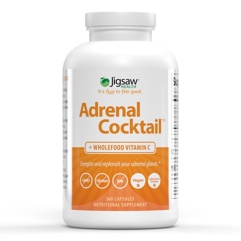 Jigsaw Health Cocktail suprarenal + Wholefood Vitamina C 