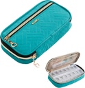 BAGSFY Pill Organizator Caz 2 ori pe zi- Medicina Weekly Organizator Travel Pilula Box cu Removabil 7 zile Medicina container pentru ulei de pește, vitamina, supliment