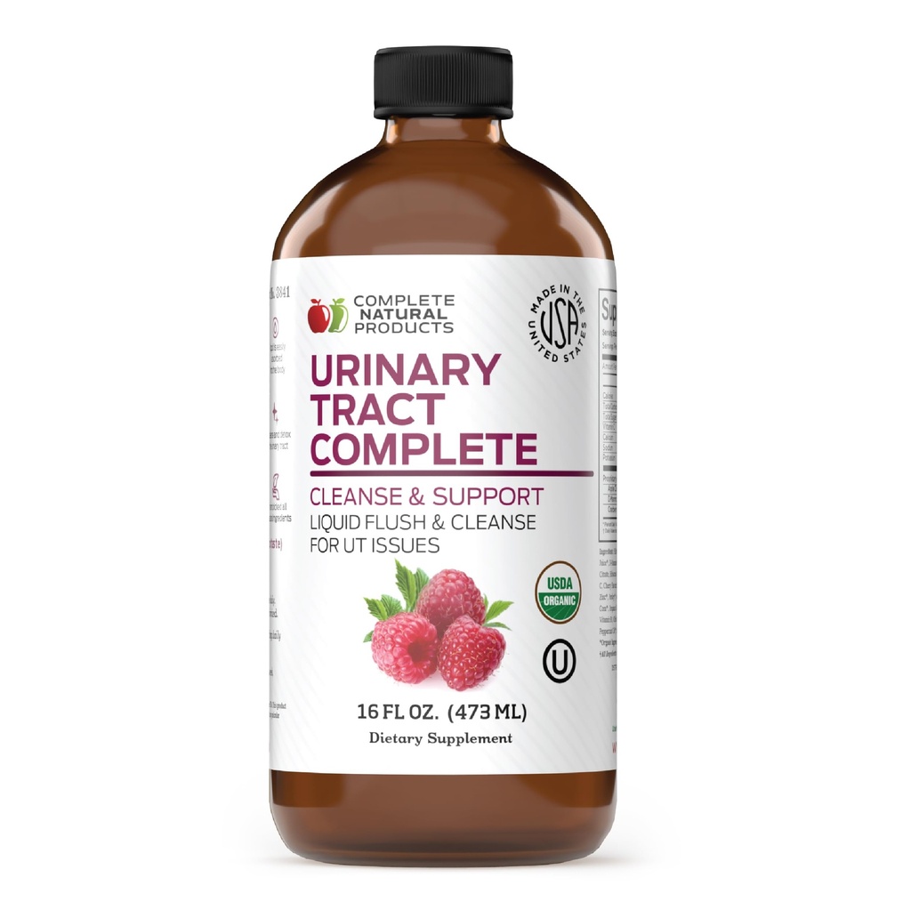 Tract urinar complet complet complet 8 oz - supliment lichid pentru tractul urinar Sanatate cu cranberry organic, D- Manose, rădăcină de sfeclă, semințe de fenicul și turmeric