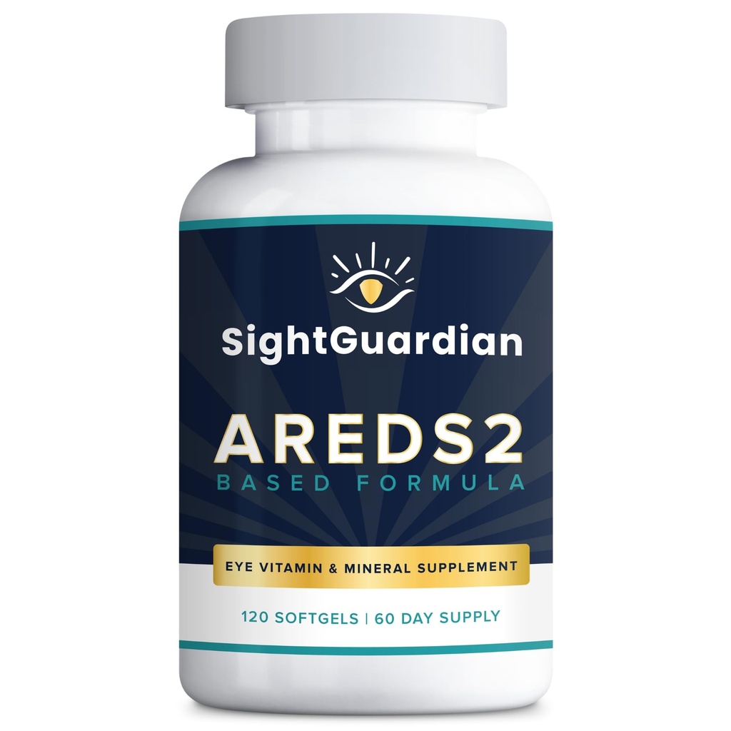 AREDS2 Pe bază de ochi Vitamina-Mineral Supliment (120 ct. 60 zi de aprovizionare) - AREDS2 pe bază de supliment pentru ochi - Formula de zinc scăzut - Eye Vision Supliment și vitamina