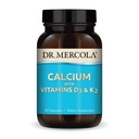 Dr. Mercola Calciu cu vitamine D3 & K2 - Suporturi Bone & Heart Health* - Calciu cu vitamine D3 & K2 - Eggshell-Derived - non-GMO, Gluten-Free & Soy Free - 90 capsule (90 Servings)