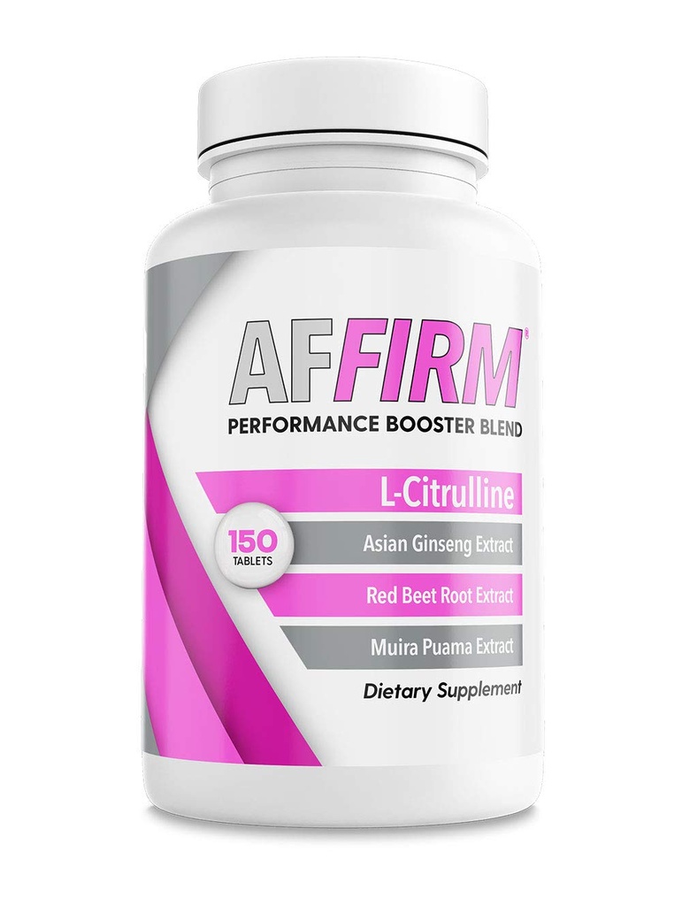 AFFIRM Utilitar de oxid de azot pentru femei Supliment alimentar 750 mg 150 comprimate (75 zile de aprovizionare) 