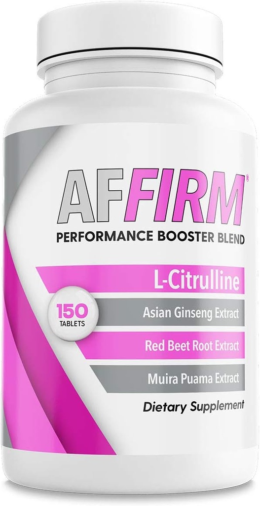 AFFIRM Utilitar de oxid de azot pentru femei Supliment alimentar 750 mg 150 comprimate (75 zile de aprovizionare) 