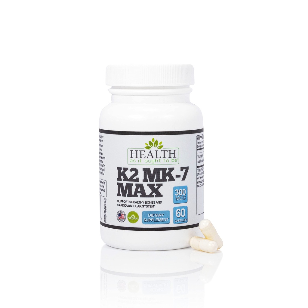 Sănătate ca ar trebui să fie vitamina K2 MK7 MAX Putere suplimentară 300mcg Supplemeny 