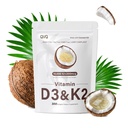 300 buc 2 in 1 Vitamina D3 10000 ui Plus K2 (MK-7) 200 mcg Virgin Nuca de cocos Ulei Softgels cu vitamine D & K suporta absorbtia de calciu, os, imun, & Heart Health 