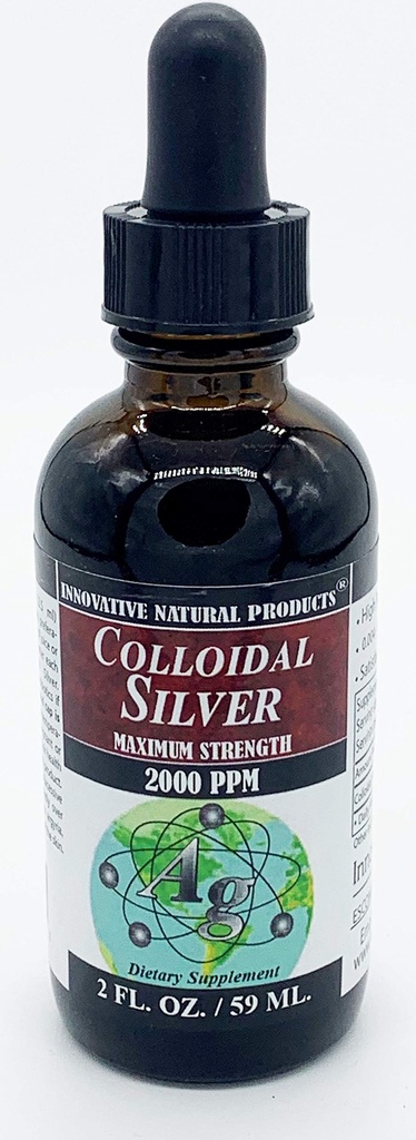 Argint coloidal 2000 PPM (2 oz) de produse naturale inovatoare