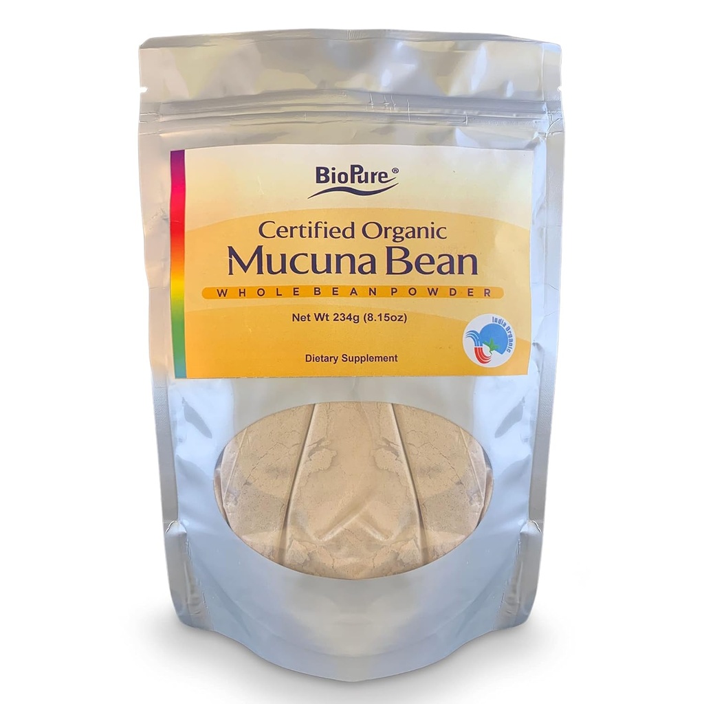 BioPure Certified Organic Mucuna Bean Powder 