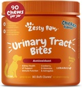 Zesty Paws Cranberry Supliment pentru câini - Controlul vezicii urinare pentru câini - Suport Tract urinar - Chews - Immune & Gut Support - Pui - 90 Conte
