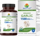 Brieofood Usturoi organic 1500mg, 45 Serviri, vegetarian, Gluten gratuit, 90 comprimate vegetariane