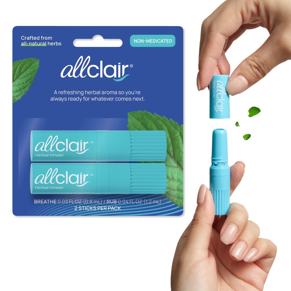 Inhalator Relief Greaţă - Preia controlul bolii de mişcare, bolii de dimineaţă, medicaţiei, stresului - rapid, natural, fără medicamente, non-drowsy şi portabil - ambalaj cu 2 inhalatoare